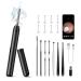 Ear Wax Removal Ear Cleaning Kit with 8 Pcs Ear Set Ear Cleaner Otoscope with Light Ear Wax Removal Kit 1080P HD Waterproof Ear Camera Ear Cleaning Kit for iPhone iPad Android Phones