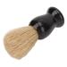 Beard brush multi-purpose beard shiny black color quickly drying easy to clean foam amplifier curved handle light portable effective removal of