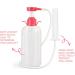 TSHAOUN 600ml Reusable Manual Pressure Cleaning System Portable Kit with 3 Heads + 1 Storage Bag Douche for Women Home Cleansing Tool with Long Tube Hose Nozzle for Ladies Adults Daily Care (600ml) - Buy Online on GoSupps.com