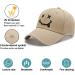 Buy BayNetin Classic Cotton Baseball Cap - Embroidered Smile Design Adjustable Sun Protection for Men - Sporty Kahaki Hat - Buy Online on GoSupps.com