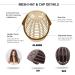 HAIRCUBE Brown Curly Synthetic Wig with Blonde Highlights for Women - Buy Online on GoSupps.com
