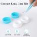 VOCOOL 16 Pack Contact Lens Tools Kit - 8 Contact Lens Cases & 8 Tweezers Inserter/Remover | Leak Proof Compact Eye Contact Case Set for Travel & Home - Buy Online on GoSupps.com