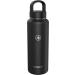 ICEWATER 40 oz Stainless Steel Water Bottle with Auto Spout and Wide Mouth Lids - BPA Free, Double Walled Vacuum, Leak Proof - Black - Buy Online on GoSupps.com
