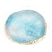 Resin Stone Manicure Palette Gilded Edge Nail Art Pallet Nail Art Mixing Palette Nail Art Paint Palette for Lipstick Pigment Mixing(Blue)