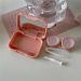 Buy KCHYCV Pink Smooth Candy Tweezer Contact Lens Container - Portable & Stylish Travel Case for Women - Buy Online on GoSupps.com