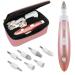 Professional Electric Manicure & Pedicure Set - Corded 24000 RPM Electric Nail Drill File Kit to File  Buff  Grind  Smooth  Polish Natural  Thick  Acrylic Nails