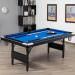 YUUKE 8Ft Pool Table Felt Replacement Kit - Blue | Fast Speed Cloth for Bar, Club, Home Use - Buy Online on GoSupps.com