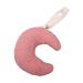 Pico baby pacifier clip chain pendant soft moon -shaped pacifier clip holder decorations hang ornament for newborn strap: approx.15cm/5.9 "Skin Pink