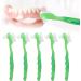 Denture Brush Set for Seniors - Professional Daily Cleaning Toothbrush - Green Denture Cleaner - Buy Online on GoSupps.com
