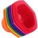 Rainbow Hair Coloring Dye Mixing Kit - Set of 7 Bowls and Brushes - Buy Online on GoSupps.com