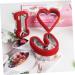 Zerodeko 6 Pcs Valentine's Day Stencils Wedding Anniversary Biscuit Cutters Baking Molds Cake Making Molds Sandwiches Fondant Baking Mould Biscuit Molds Red Stainless Steel Die Household - Buy Online on GoSupps.com