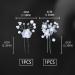 2 Pieces Wedding Hair Pins Elegant Bridal Hair Pins White Pearl Hair Pins Wedding Hair Accessories for Brides Bridesmaids Flower Girls Wedding and Ball (Two Styles) - Buy Online on GoSupps.com
