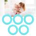 5pcs Baby Teething Bracelet Silicone Teething Ring Toy for Home Travel (Turquoise Green) - Buy Online on GoSupps.com