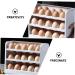 Uonlytech Refrigerator Storage Box Egg Preservation Holder Household Egg Holder Crisper Food Plastic White White 25X19.5X10CM - Buy Online on GoSupps.com