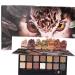 14 Colors Tiger Eyeshadow Palette Matte Shimmer Waterproof Smudge-Proof Long Lasting Pigmented Makeup (A2)