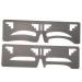 Outanaya 2pcs Eyebrow Ruler Eyebrow Makeup Tools Eyebrow Shaping Stencil Brow Guide Ruler Mold Eyebrow Shape 1 count (Pack of 1) As Shown