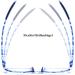 DOOViC Blue Light Filter Computer Reading Glasses for Unisex TR259-C - C7 Blue Tortoiseshell 1.25x | 9 Colors Available - Shop Now! - Buy Online on GoSupps.com