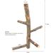 Suruikei Bird Perch Stand Toy for Small Parakeets, Cockatiels, Conures - Natural Apple Hard Wood Platform with Paw Grinding Stick - Cage Accessories for Love Birds, Finches - Set 1 - Buy Online on GoSupps.com