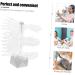 Mikinona Acrylic spiral nail practice holder spiral nail practice stand spiral nail display holder spiral nail art stand spiral nail color display stand nail art stands manicure sample 6.2x6.2cm Grey - Buy Online on GoSupps.com