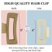 4 Pack Extra Large Hair Claw Clips for Thick & Long Hair - Non-slip Square Jaw Clips for Curly Hair - Strong Hold Matte Hair Clamps - Neutral Colors - Buy Online on GoSupps.com
