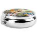Smiling Chow Chow Puppy Printed Pill Box | Portable Travel Pill Case for Purse | 2.2x1.6in | Perfect Gift for Dog Lovers - Buy Online on GoSupps.com