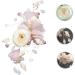 FRCOLOR Bridal Hair Comb French Side Combs Flower Headpiece Hanfu Hair Pin Rhinestone Barrettes for Women Wedding Hair Accessories Alloy Bride Crystal Spun Yarn Pink - Buy Online on GoSupps.com