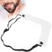 Men Beard Shaper Plastic Mustache Neckline Trimming Guide Shaper Beard Shaping Tool Neckline Template Guide Hairline Template Stencil Mustache Edge Shaving Template for Men Hair Styling Beard Trimm