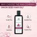 Onion Black Seed Oil for Organic Hair Growth & Fall Control - 100ml by The Man Company - Buy Online on GoSupps.com
