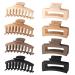 AUSYIWI 8 Pieces Large Square Barrette Barrette Non-Slip Hair Clips for Elegant Girls 11cm