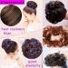 Iluu Wavy Curly Updo Scrunchy Hairpiece | Elastic Chignon Bun Hair Extensions for African Americans | Dark Brown/Dunkelila 2/33-FP03 - Buy Online on GoSupps.com
