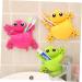 Alipis 2-Pack Wall-Mounted Toothbrush Holder & Toothpaste Organizer - Kids Shower Rack in Light Green - Buy Online on GoSupps.com