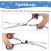 Curved Dog Grooming Scissors - Stainless Steel Pet Fur Scissors for Dogs & Cats - Safety Round Tip - Buy Online on GoSupps.com