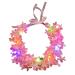 amangul Led Flower Headband Light up Floral Crowns Glowing Flower Crowns Luminous Led Floral Crowns Light Up Headband for Women(Deep Pastel Lights)