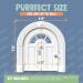Purrfect Portal Meow Manor Cat Door Interior Door - No -Flap -Fits Cats Up to 20 lbs- Easy DIY Setup - White With Silver Accents - Buy Online on GoSupps.com