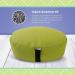 Bean Products Zafu Meditation Cushion XL - Handcrafted in the USA with Organic Buckwheat - Removable Cover - 10oz Cotton Canvas - 14x18 - Buy Online on GoSupps.com