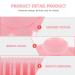 Silicone Body Scrubber Shampoo Massager Brush | Baby & Kids Hair Scalp Exfoliator | Pink - Buy Online on GoSupps.com