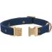 Yudote Soft Dog Collar for Large Calm Dogs | Natural Cotton Sensitive Skin Friendly | Oxford Blue L (1 Pack) - Buy Online on GoSupps.com