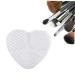 Heart-Shaped Silicone Makeup Brush Cleaner | 1pc Scrubber & Washing Mat for Beauty Tools - Buy Online on GoSupps.com