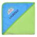 Wolimbo hooded towel personalized with name and motif - green -turquoise - 80x80 cm - for baby and children 80x80cm green / hooded turquoise