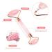 Buy Pink Rose Quartz Jade Face Roller & Gua Sha Set for Eye Puffiness & Wrinkle Relief | International Shipping Available - Buy Online on GoSupps.com