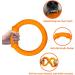 Laroo Indestructible Dog Frisbee | Floatable Flying Disc Toy for Medium Large & Small Dogs | Summer Pet Training - 18cm Orange - Buy Online on GoSupps.com