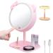 1PC Makeup Mirror with Light Vanity Mirror Rechargeable Touch Sensor LED Cosmetic Mirror for Travel Bedroom.