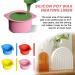 YXRRRving Silicone Pot for Wax Warmer | Non-Stick Coated Reusable Bowl & Stirring Stick | Melting Wax Tools in Pink/Blue | International Shipping Available - Buy Online on GoSupps.com