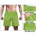 MAGCOMSEN Men's Quick Dry Running Shorts with Zipper Pockets - Fruit Green - Size 38 - Buy Online on GoSupps.com