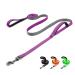 Demigreat tow lines for dogs 1.5m / 3m / 5m Robust long dog leash training line with padded handle and hand loop training leash for small to large dogs 1.5m / 5ft violet