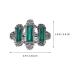 Lurrose Celtic Hair Clips - Vintage Crystal Spring Metal French Hair Clip for Women | Silver & Green | International Shipping Available - Buy Online on GoSupps.com