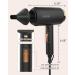 Professional Ceramic Ionic Hair Dryer with Diffuser for Curly Hair - Lightweight Compact 2 Speeds/Heats Cool Air Button - Perfect for Women - Buy Online on GoSupps.com