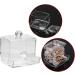 Agatige Clear Plastic Qtip Holder - Stylish Cotton Swab Container with Lid for Q-tips Perfect for Home & Travel - Buy Online on GoSupps.com