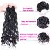 6Pcs Faux Locs Crochet Hair Wavy Goddess Locs Curly Ends Soft Synthetic Braiding Hair 14 Inch (Pack of 6) 1B - Buy Online on GoSupps.com