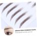 PLAFOPE 5pcs Eyebrow Stickers Brow Shaper Sticker Makeup Stickers Artificial Eyebrow 6d Cosmetic Make up 21x15cm Brown - Buy Online on GoSupps.com
